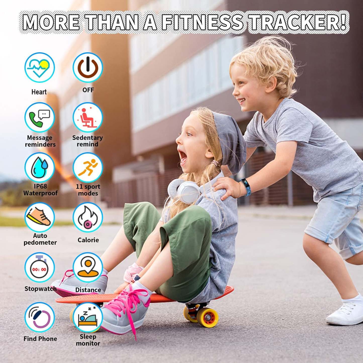 Smart Fitness Watch for Kids – Track Steps, Sports & Stay Active Every Day